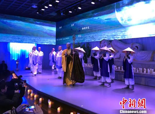 圖為鑒真東渡禪茶秀首演，再現鑒真東渡傳奇。 崔佳明 攝